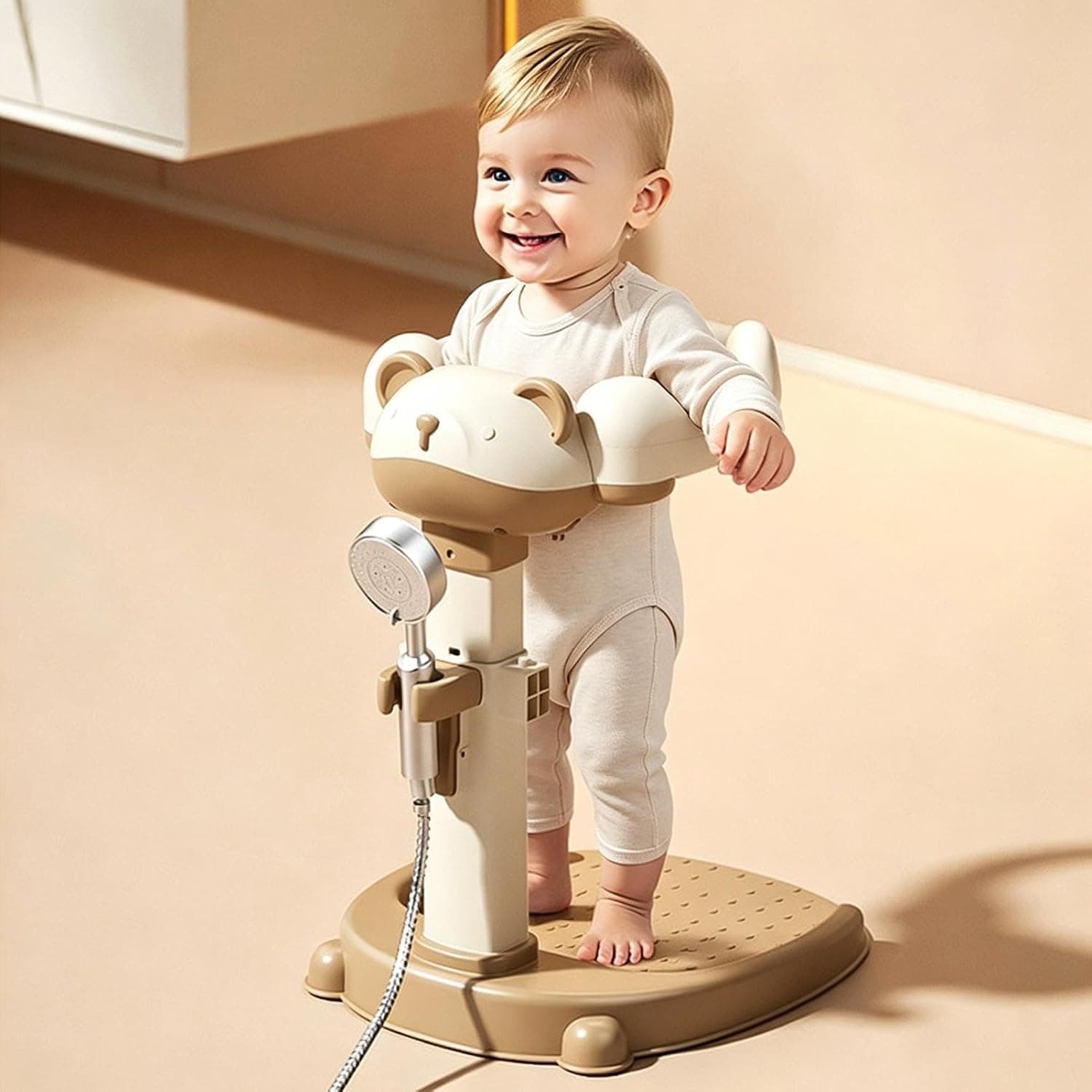 Verstellbare Kinder-Duschhilfe, Khaki
