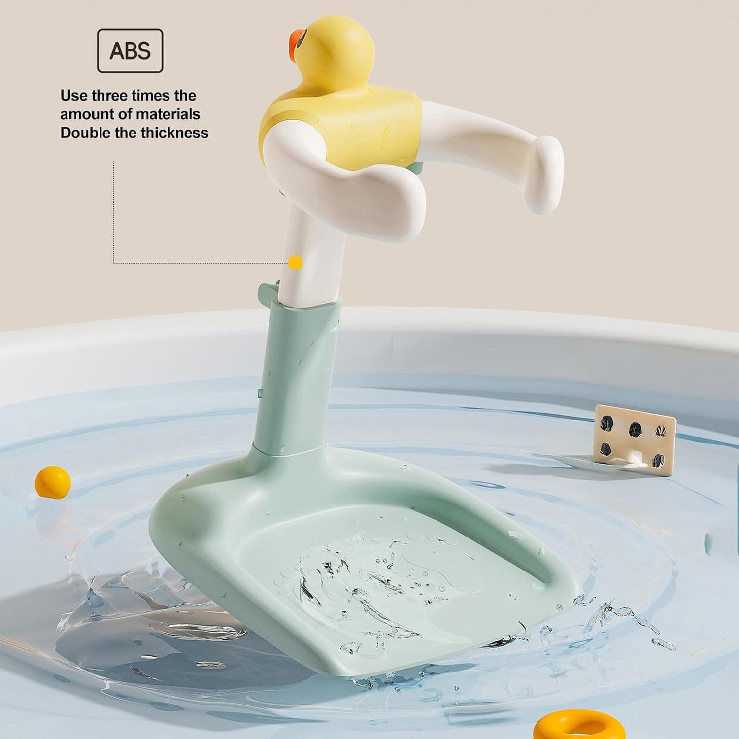 Support de bain canard réglable, rose