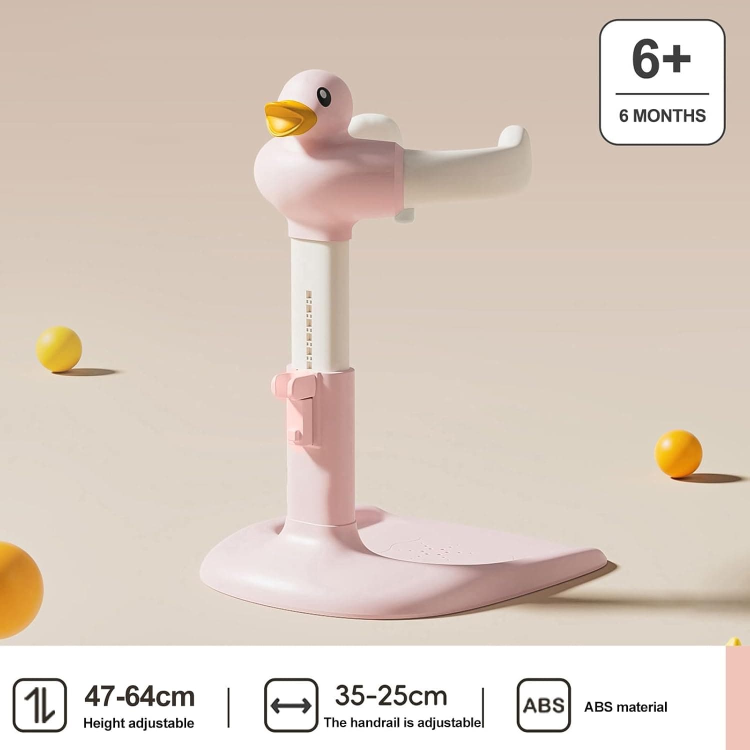 Support de bain canard réglable, rose