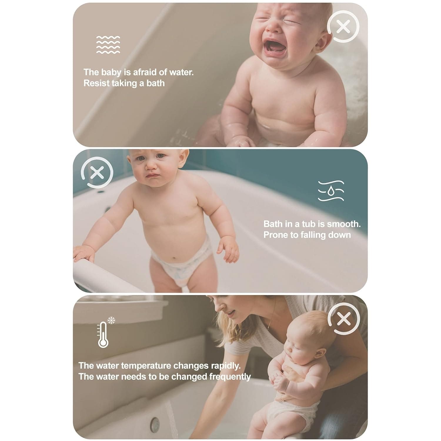 Support de bain canard réglable, rose